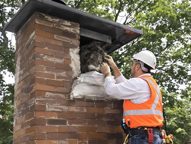 Humane removal of debris and animals by Stoneham Chimney Sweep in Stoneham, MA