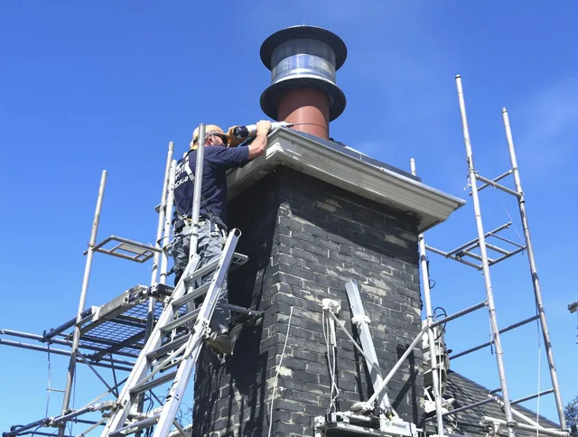 Sturdy chimney crown finished by Stoneham Chimney Sweep in Stoneham, MA
