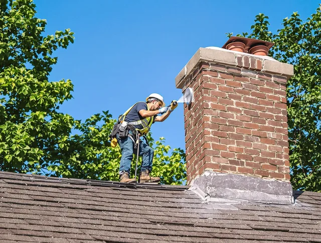Stoneham Chimney Sweep performing an inspection with advanced tools in Stoneham, MA