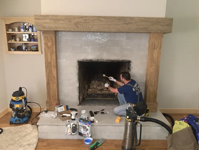 Detailed creosote removal process by Stoneham Chimney Sweep in Stoneham, MA