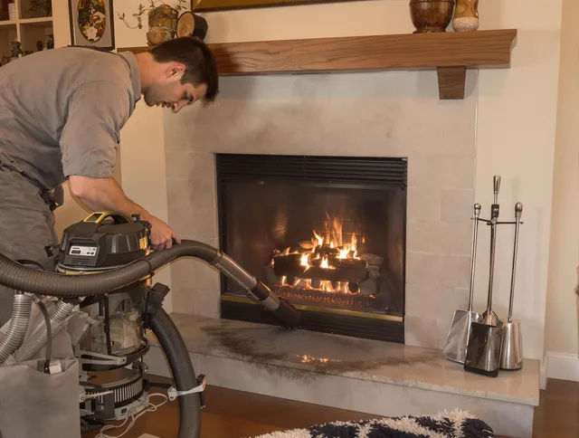 Routine fireplace upkeep by Stoneham Chimney Sweep in Stoneham, MA