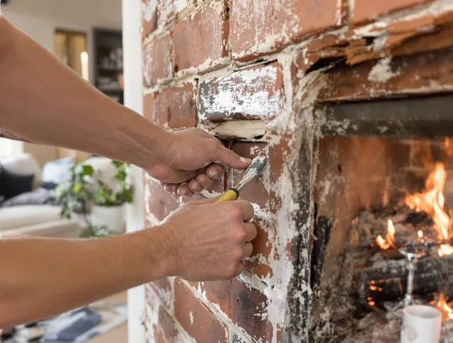 Routine fireplace repair by Stoneham Chimney Sweep in Stoneham, MA