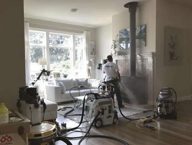 Soot removal service by Stoneham Chimney Sweep for a fireplace in Stoneham, MA